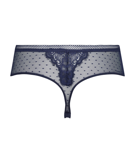 Tanga bóxer Bessie, Azul
