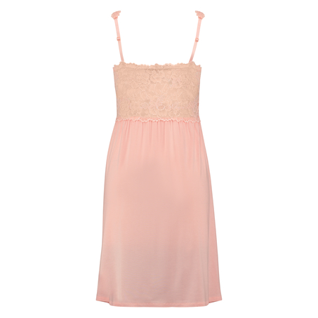 Vestido combinación Modal Lace, Rosa