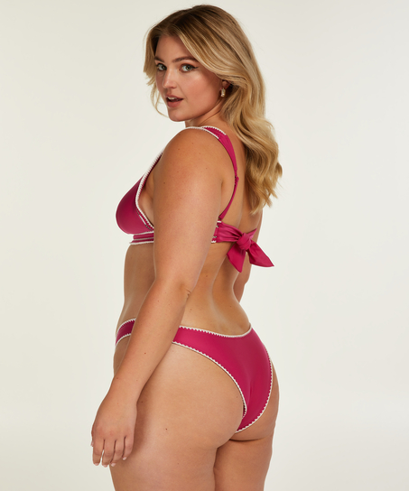Braguita de bikini de tiro alto Maya, Rosa