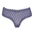 Brasileña en forma de V burn-out mesh, Azul