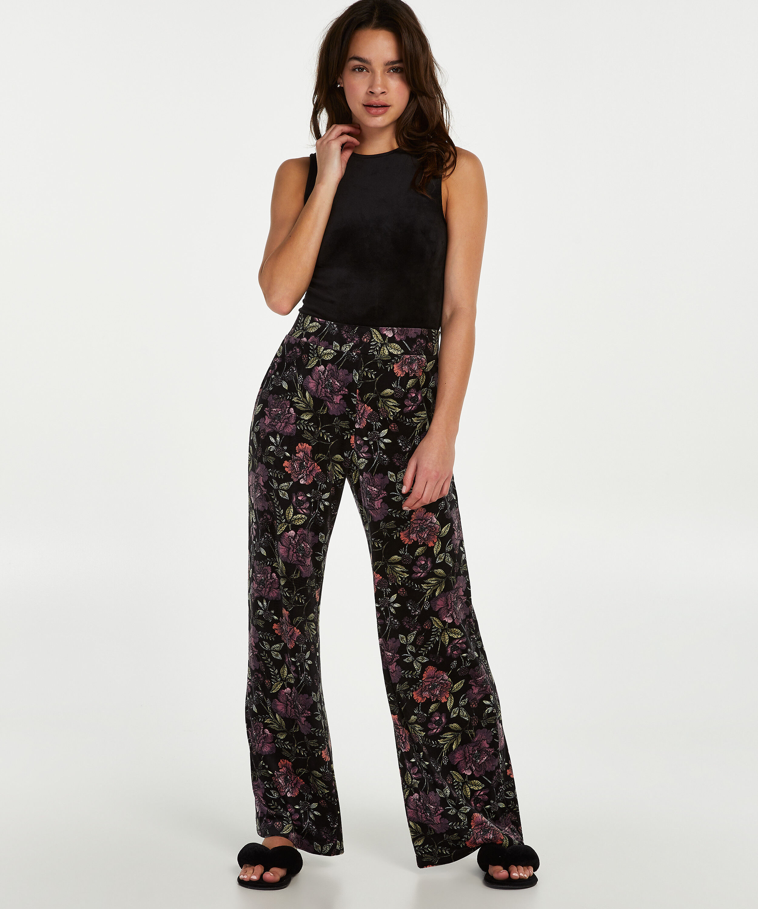 Pantalón palazzo de terciopelo por 29.99€ - Pantalones - Hunkemöller