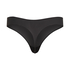 Tanga invisible Stripe mesh, Negro
