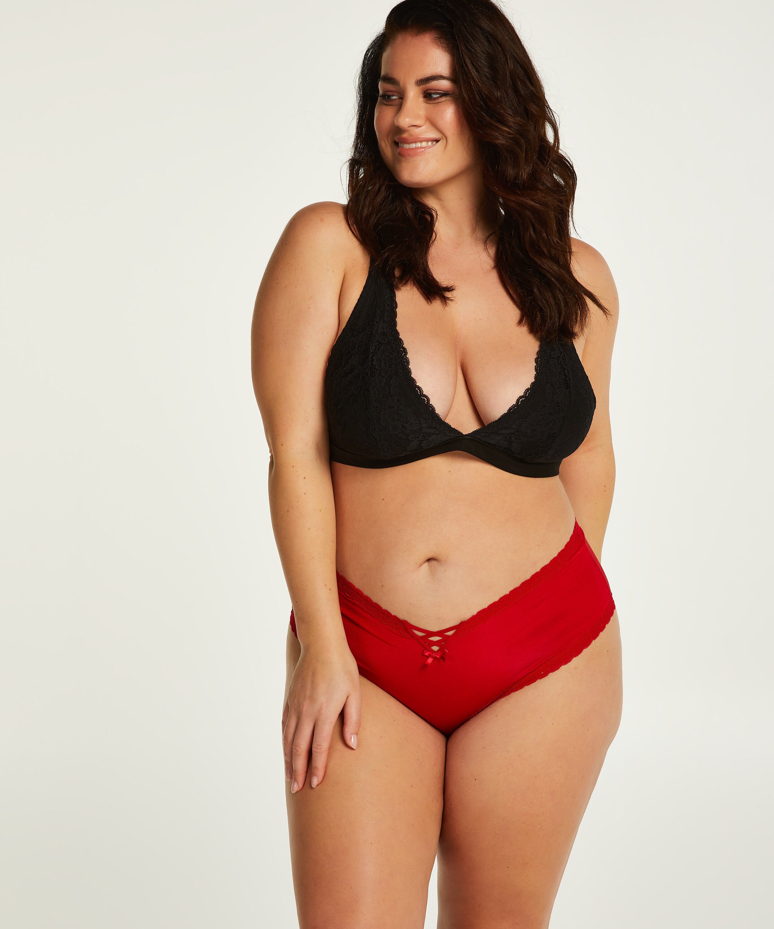 Brasileña en forma de V Vixon Curvy, Rojo