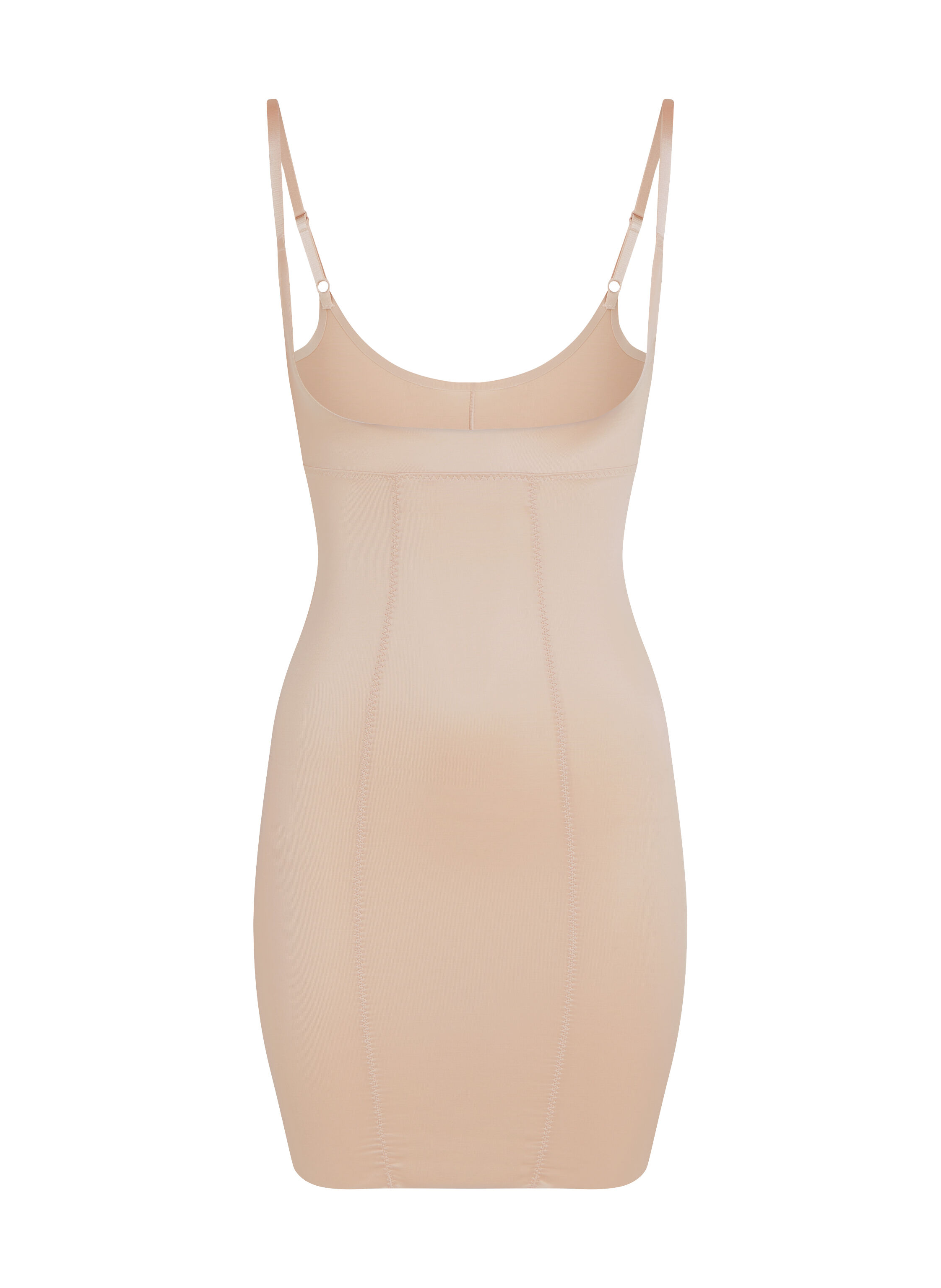 Vestido scuba moldeador, Beige