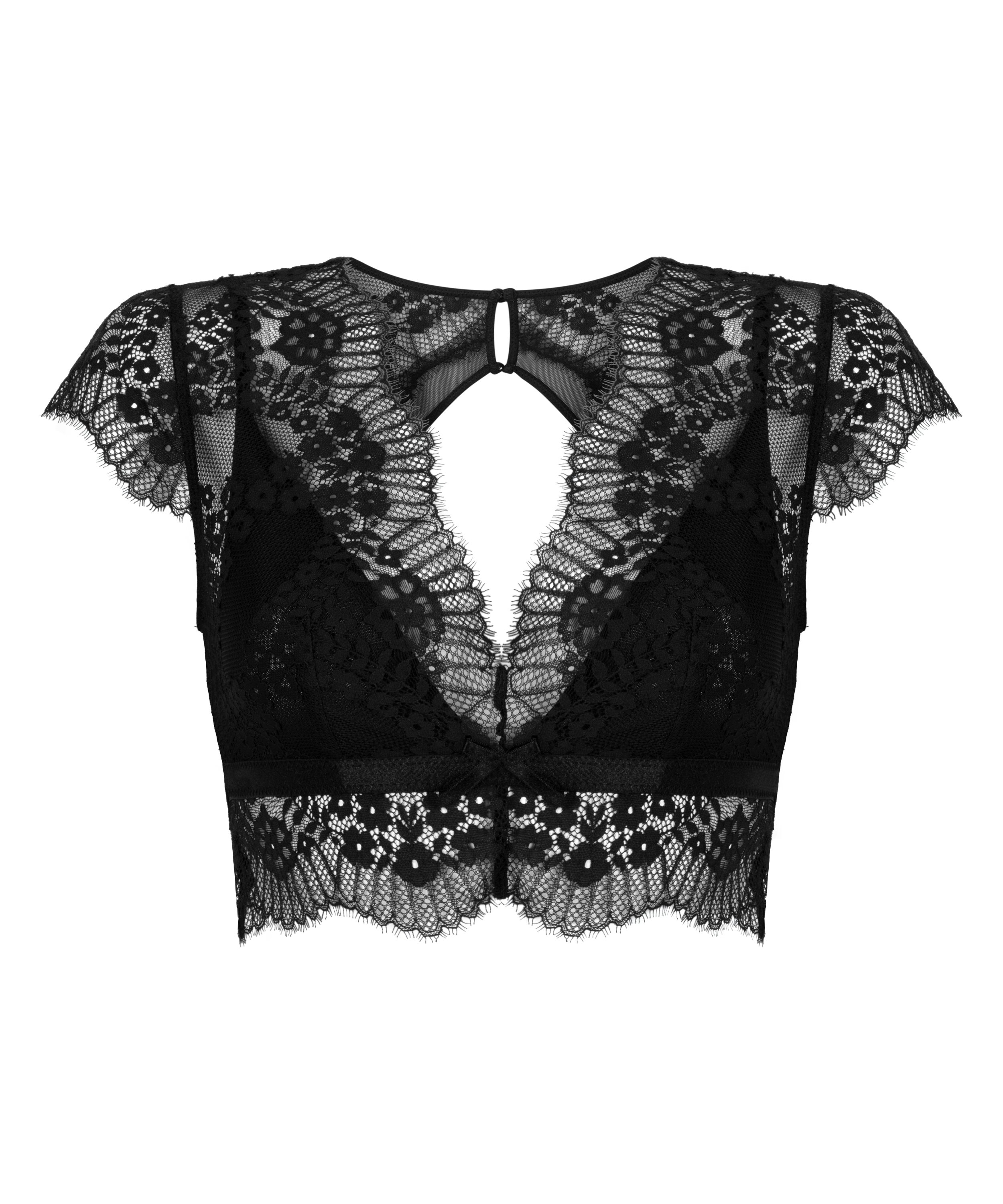 Bralette Daphne, Negro, main