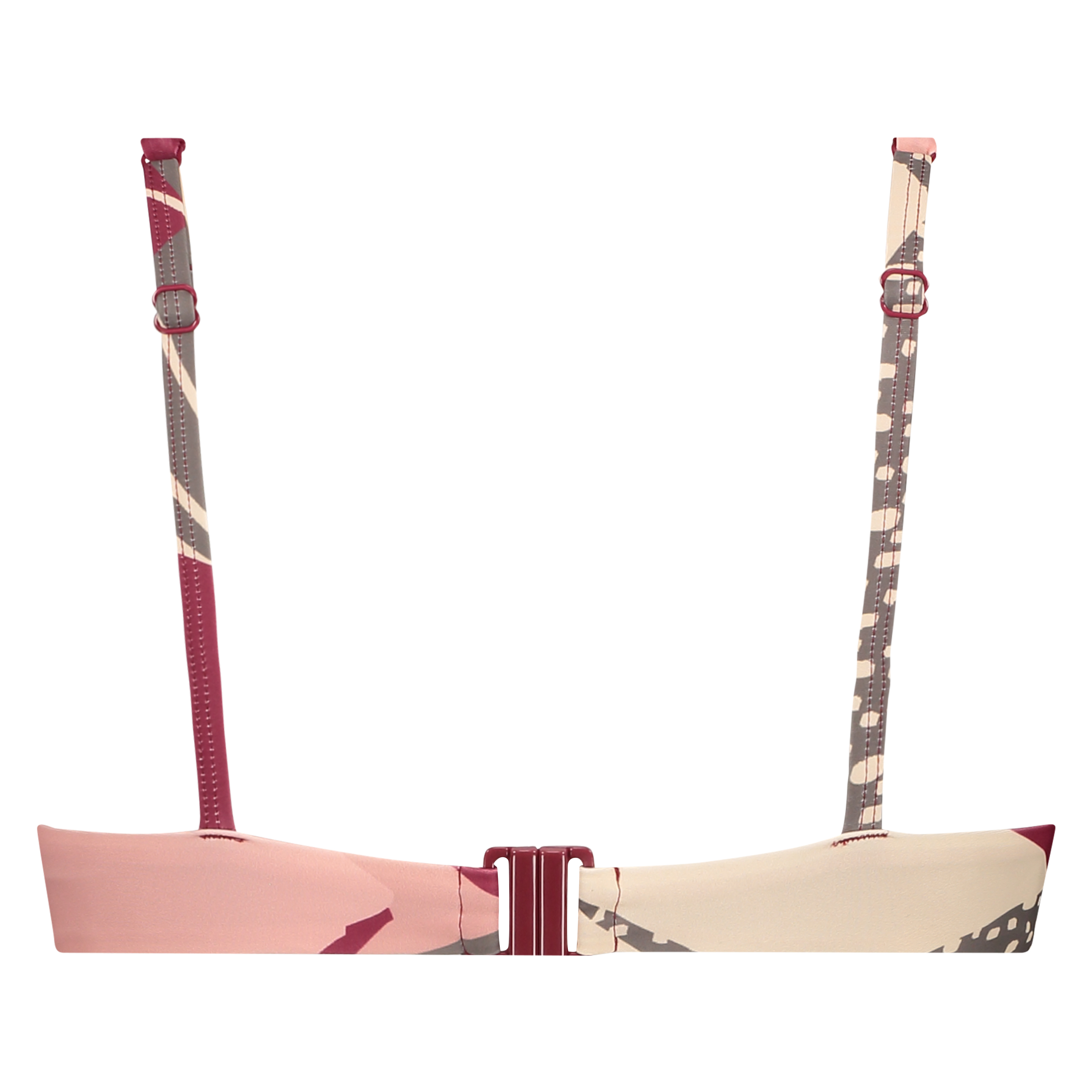 Top de bikini de aros no preformado Print Game, Rosa, main