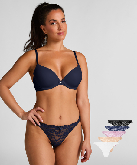 Lote de 5 tangas Sully, Azul