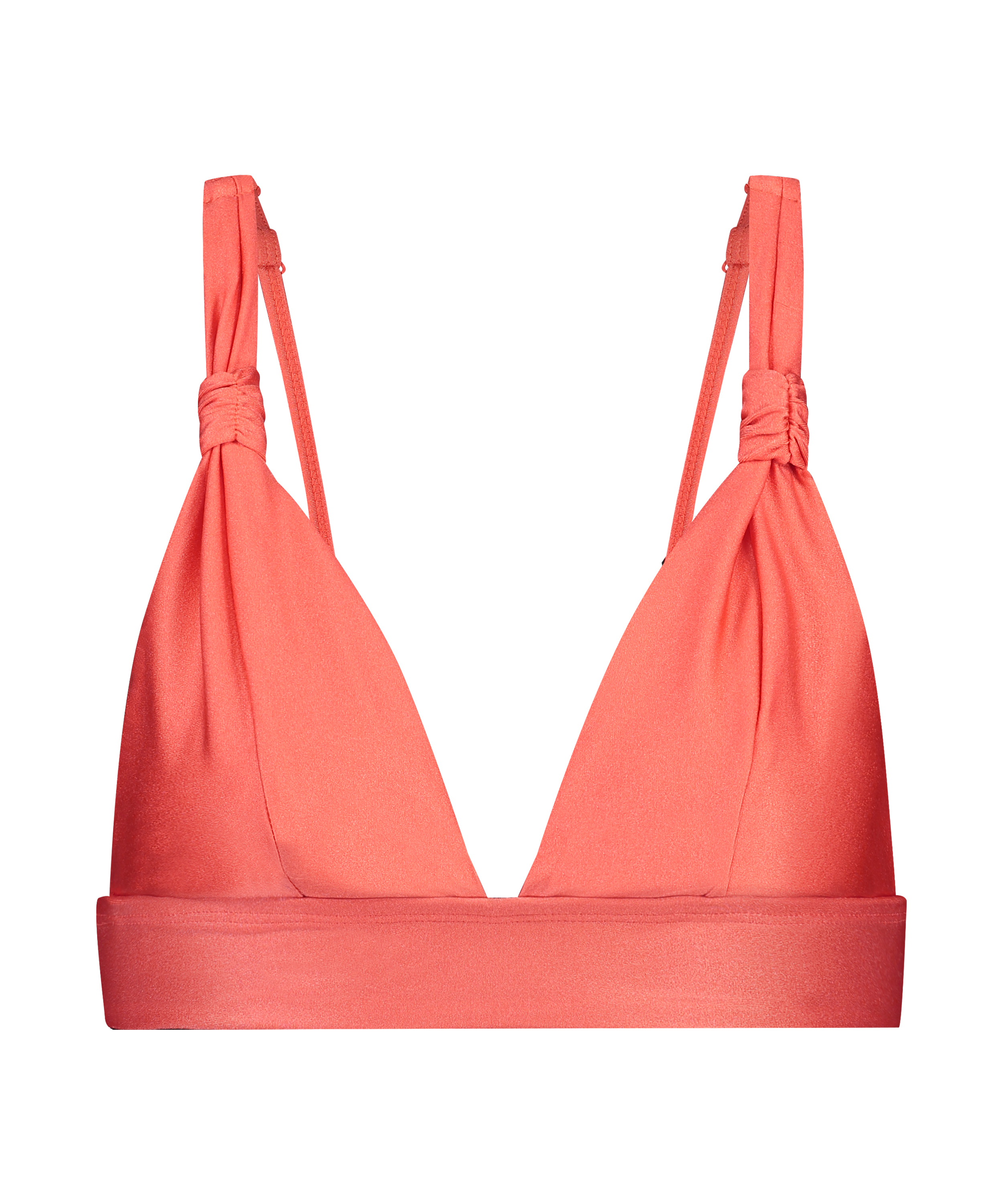 Top de bikini triangular Luxe, Rojo, main