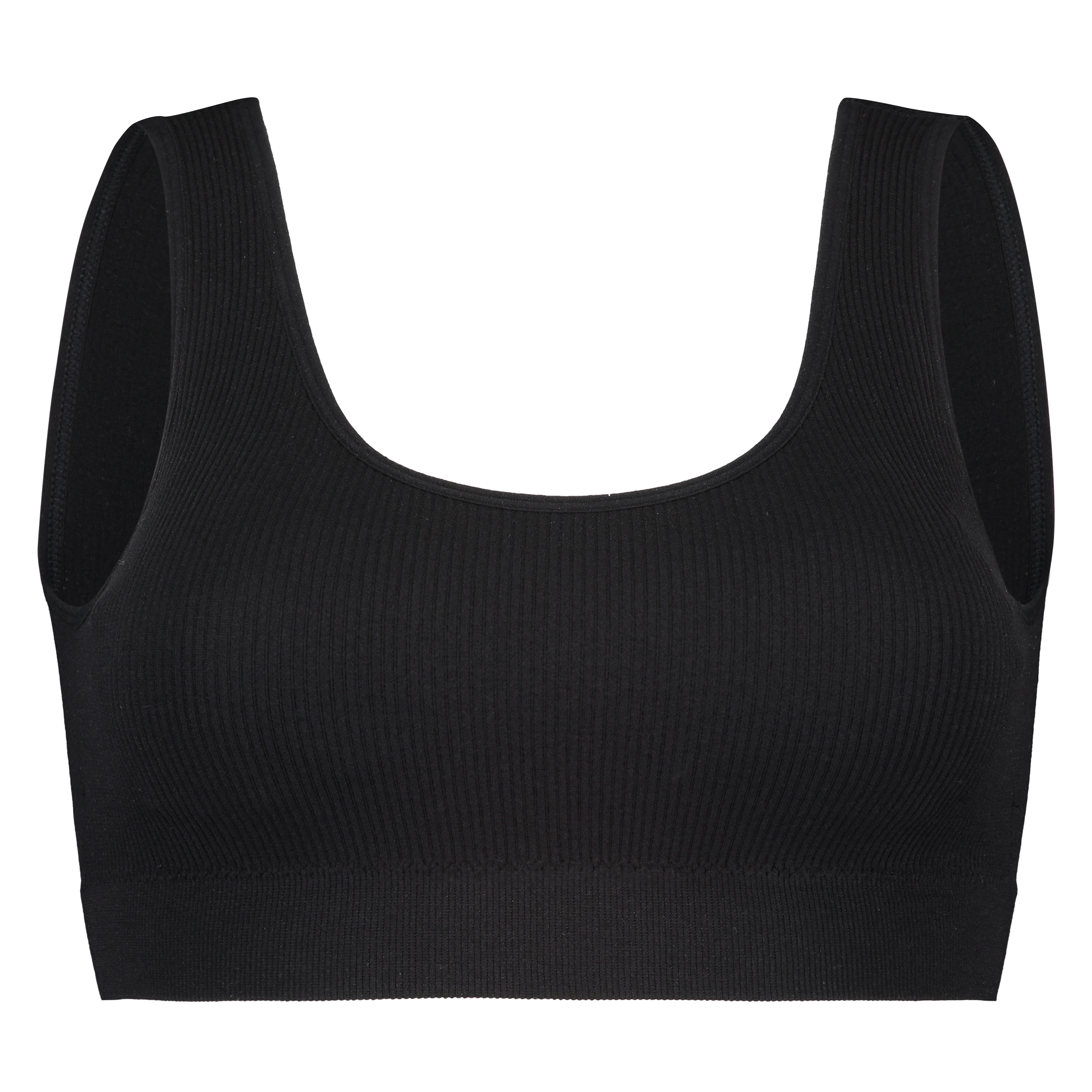 Bralette sin costuras, Negro, main
