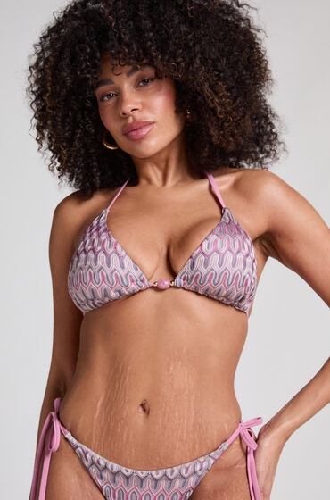Hunkemöller Top de bikini de triángulo Cali Rosa