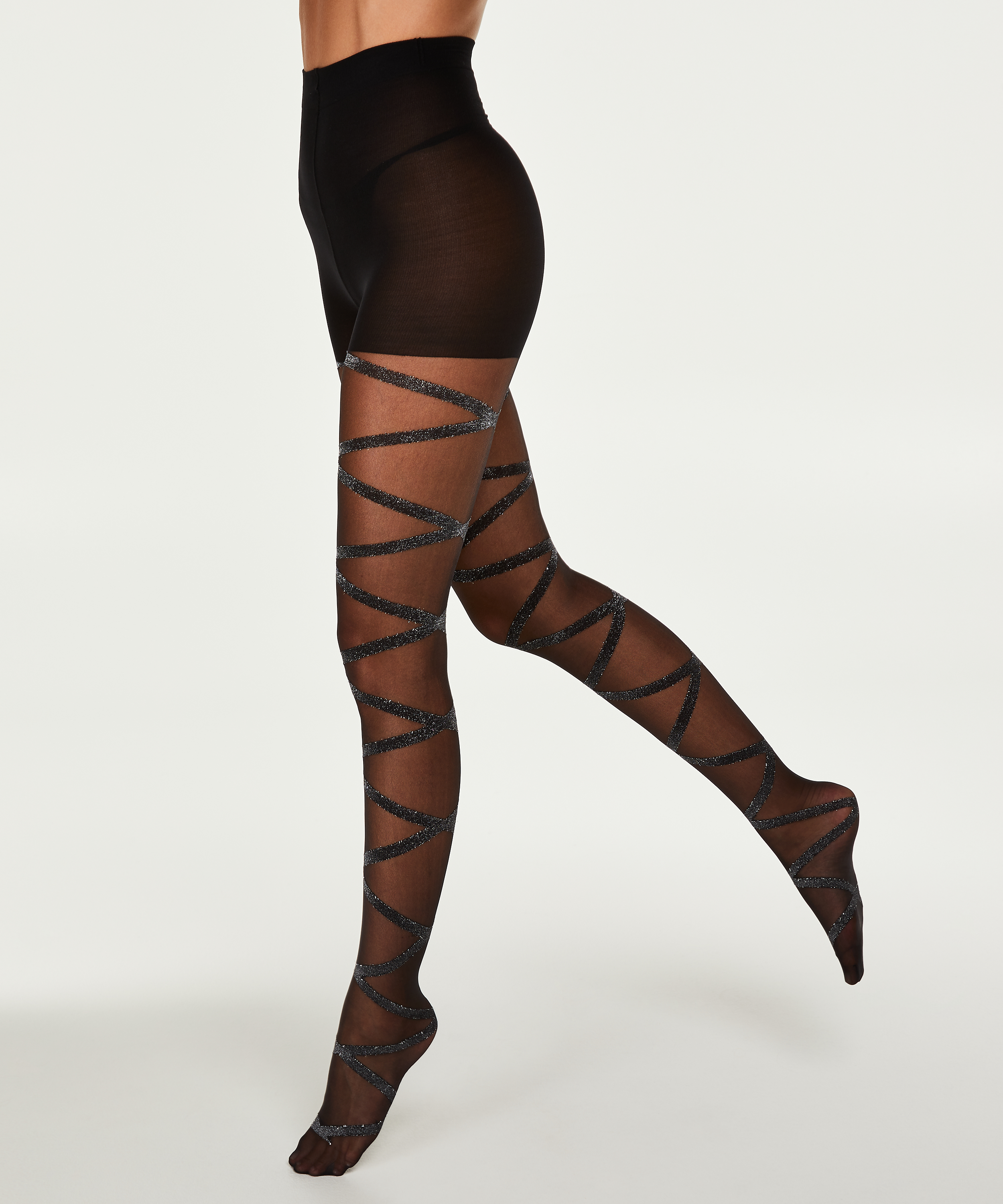 20 Denier Pantis Open Gladiator, Negro, main