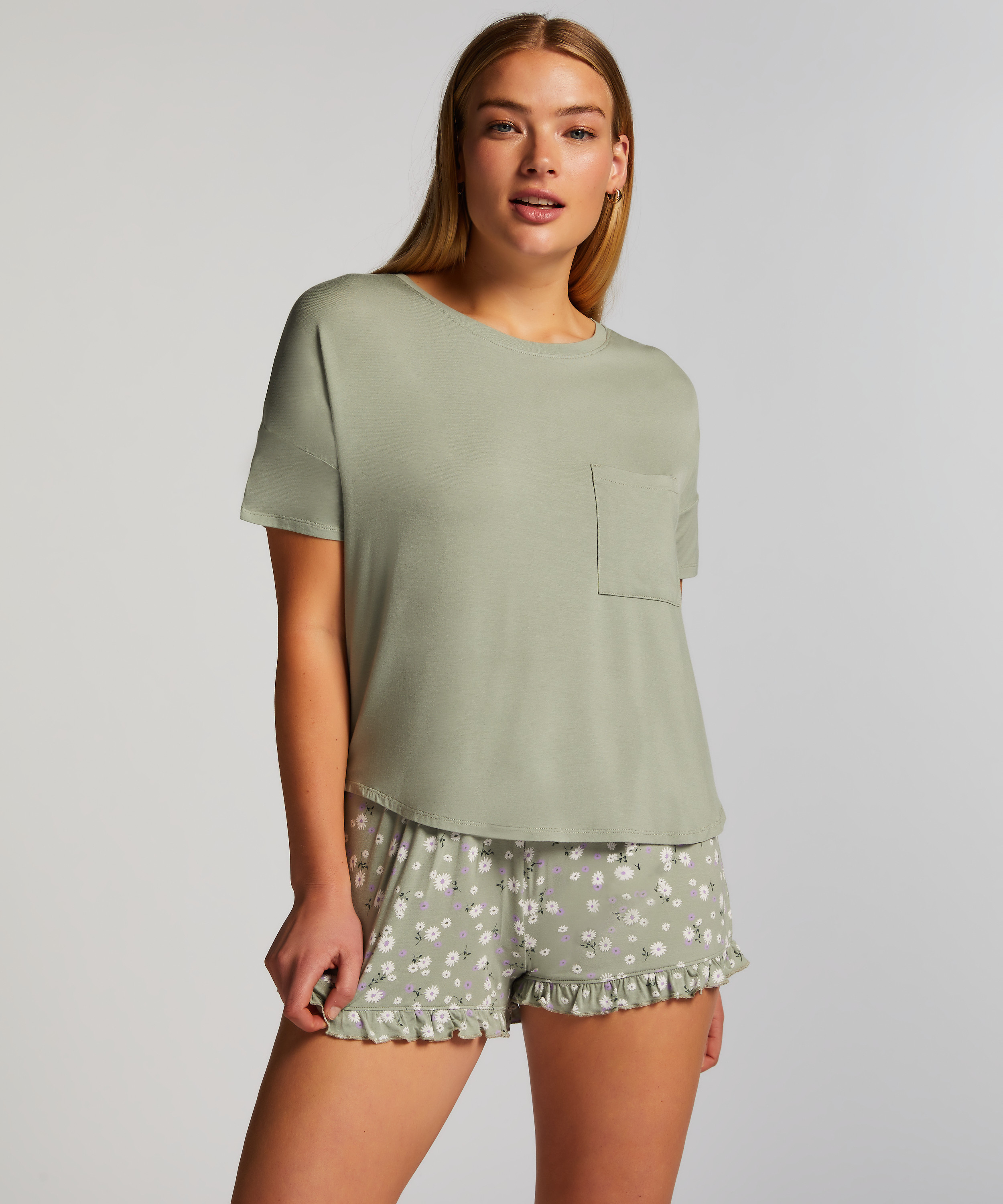 Conjunto de pijama, Verde, main