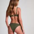 Top de bikini sin relleno con aros Cairo, Verde