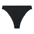 Braguita de Bikini de Corte Alto Crinkle, Negro