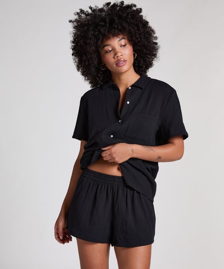Short de muselina, Negro
