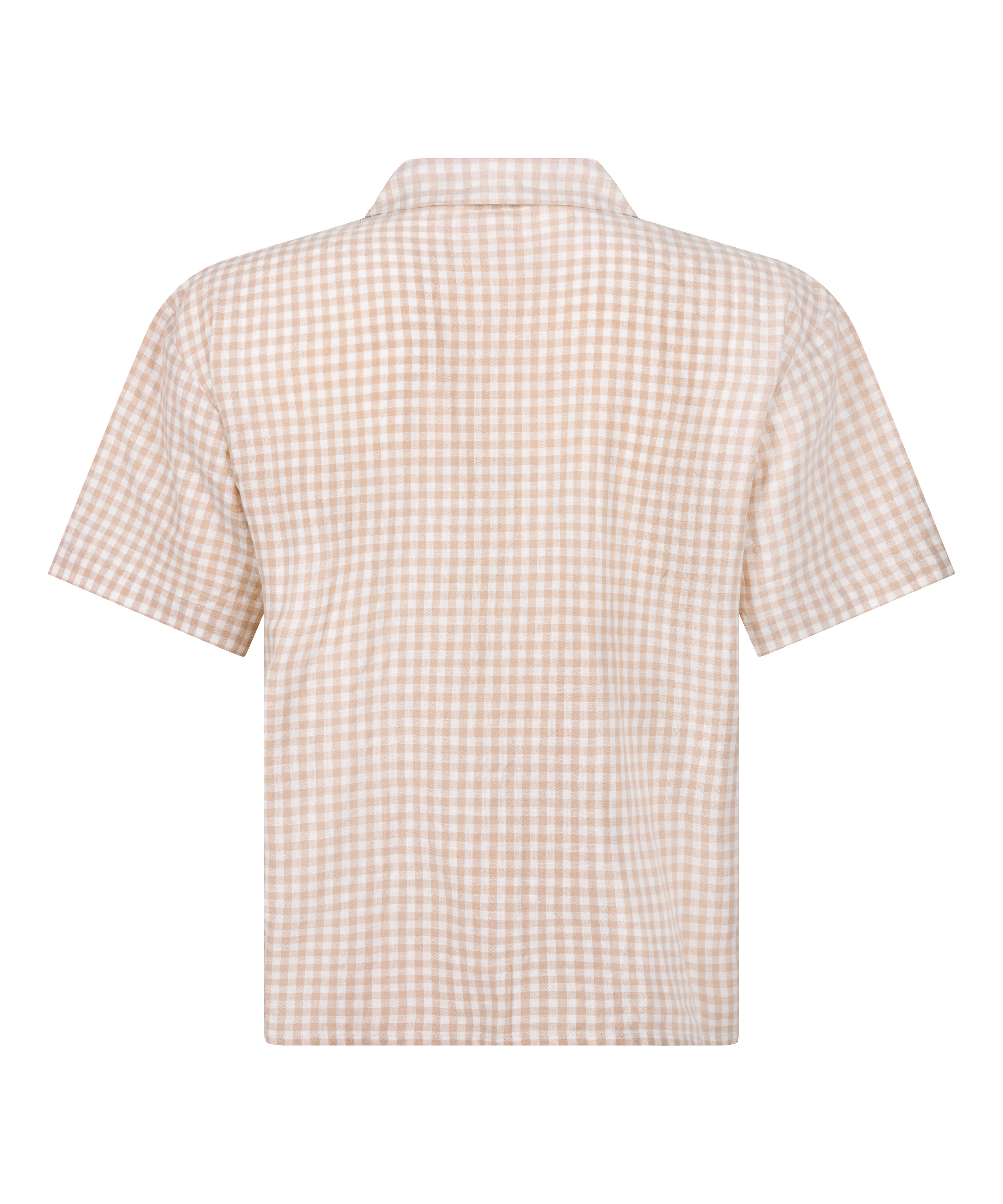 Chaqueta de lino a cuadros, Beige, main