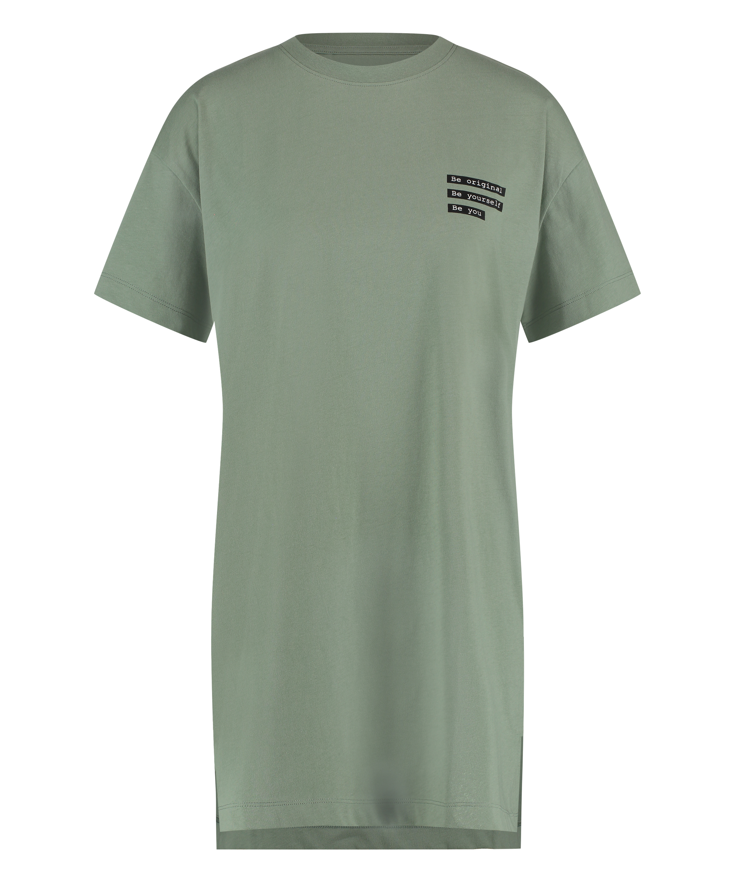 Camis&oacute;n de escote redondo, Verde, main