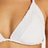 Top de bikini de tri&aacute;ngulo Maldivas, Blanco