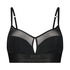 Bralette de rejilla Flexing, Negro