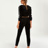 Chaqueta deportiva HKMX  de terciopelo, Negro