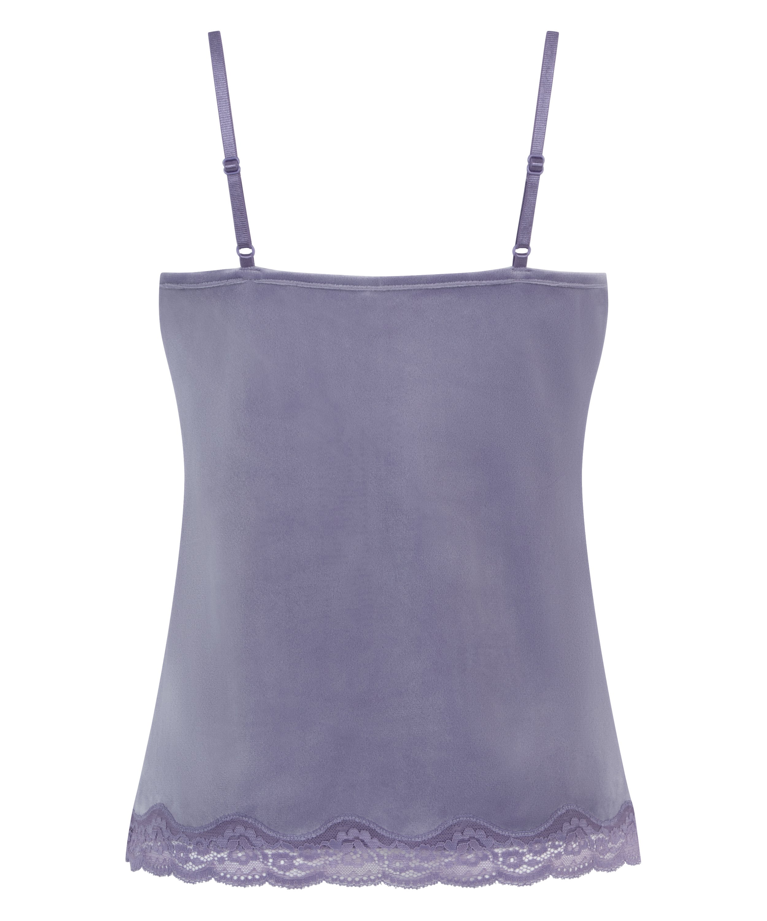 Camiseta top Velours Lace, Morado, main