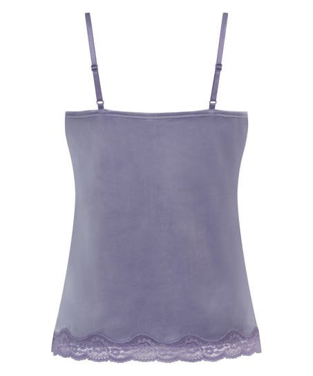 Camiseta top Velours Lace, Morado