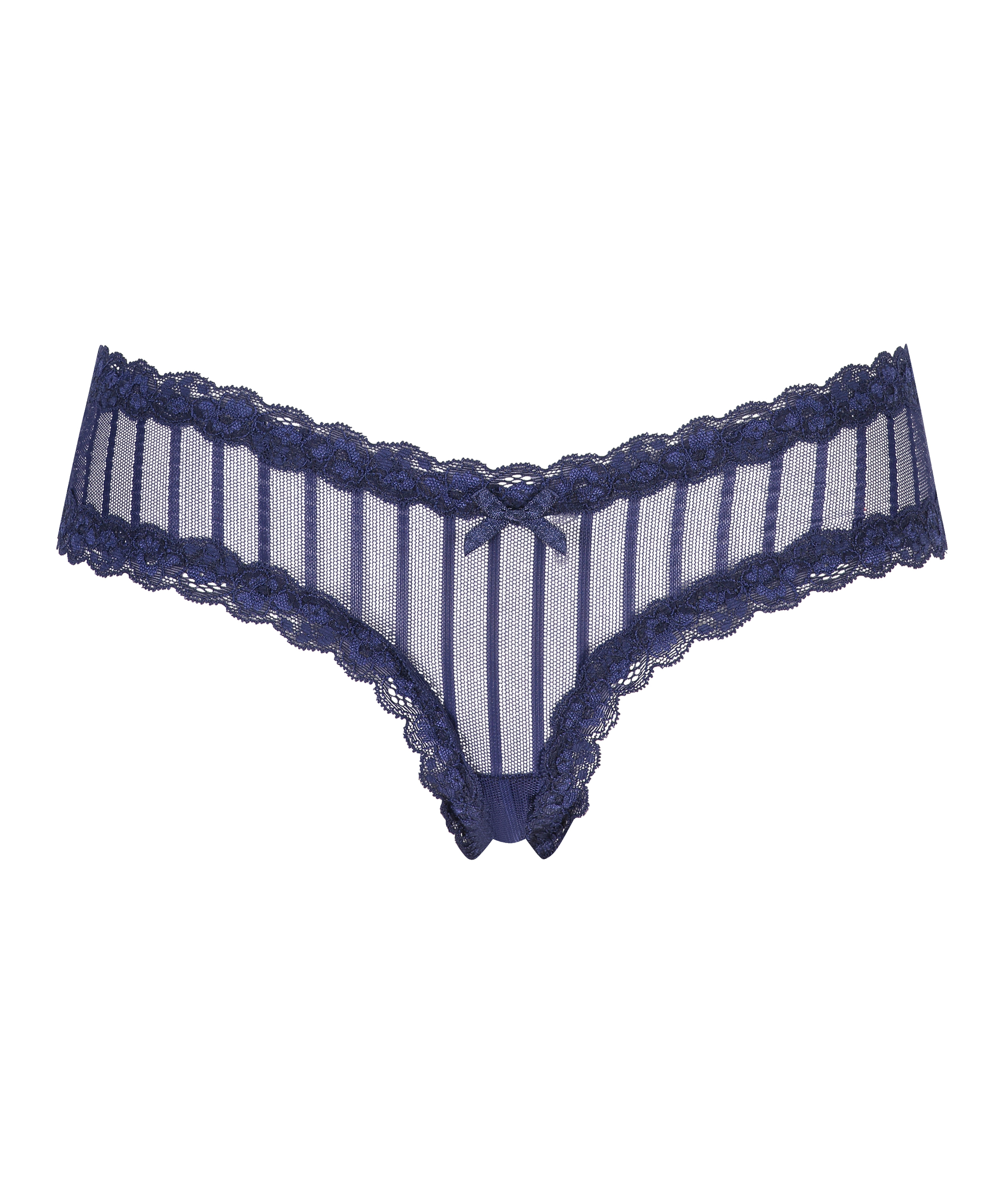 Brasile&ntilde;a en forma de V burn-out mesh, Azul, main