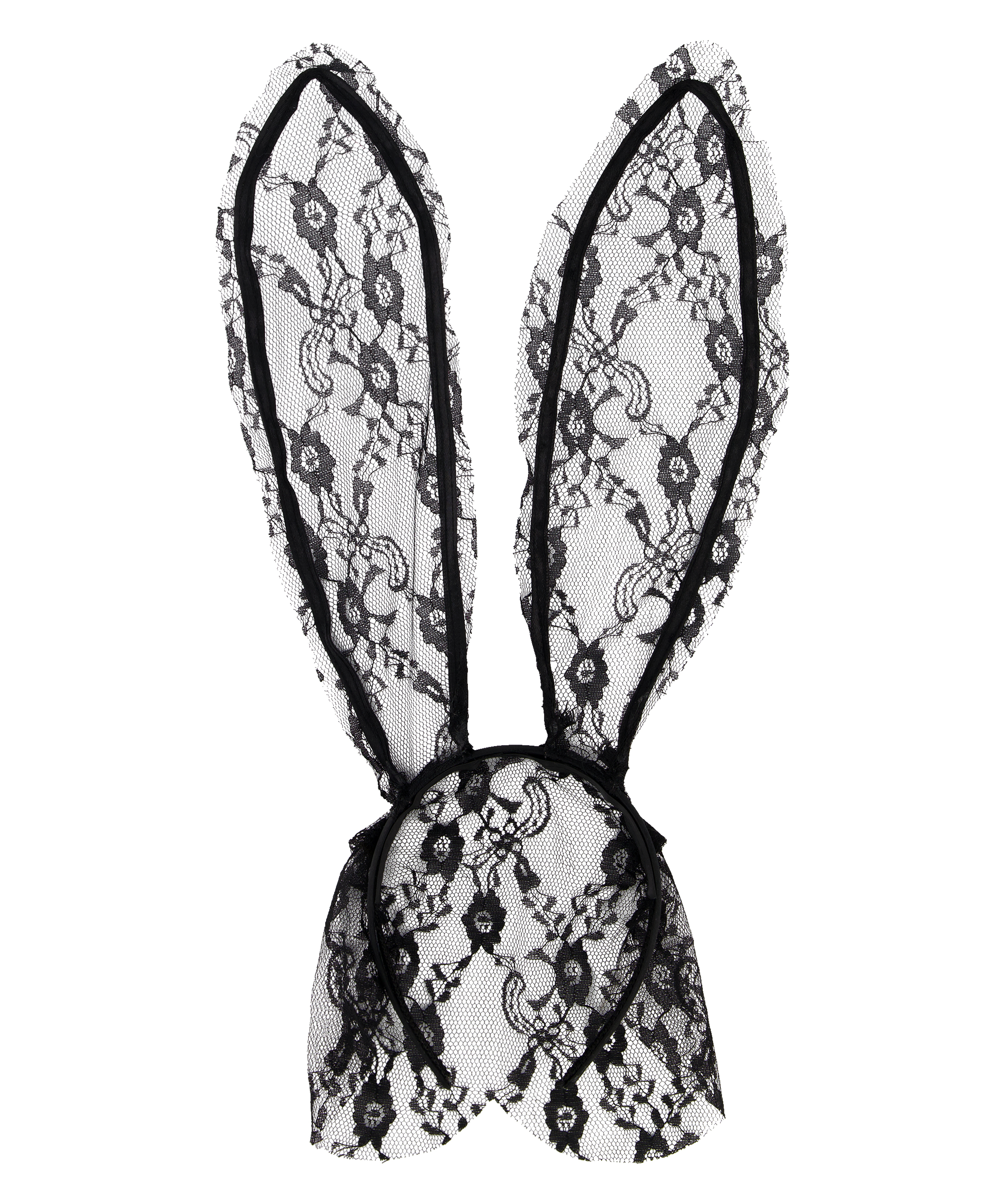 Diadema de encaje Bunny, Negro, main