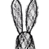 Diadema de encaje Bunny, Negro