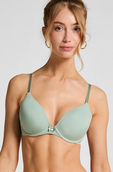 hunkemoller sujetador con aros preformado plunge verde