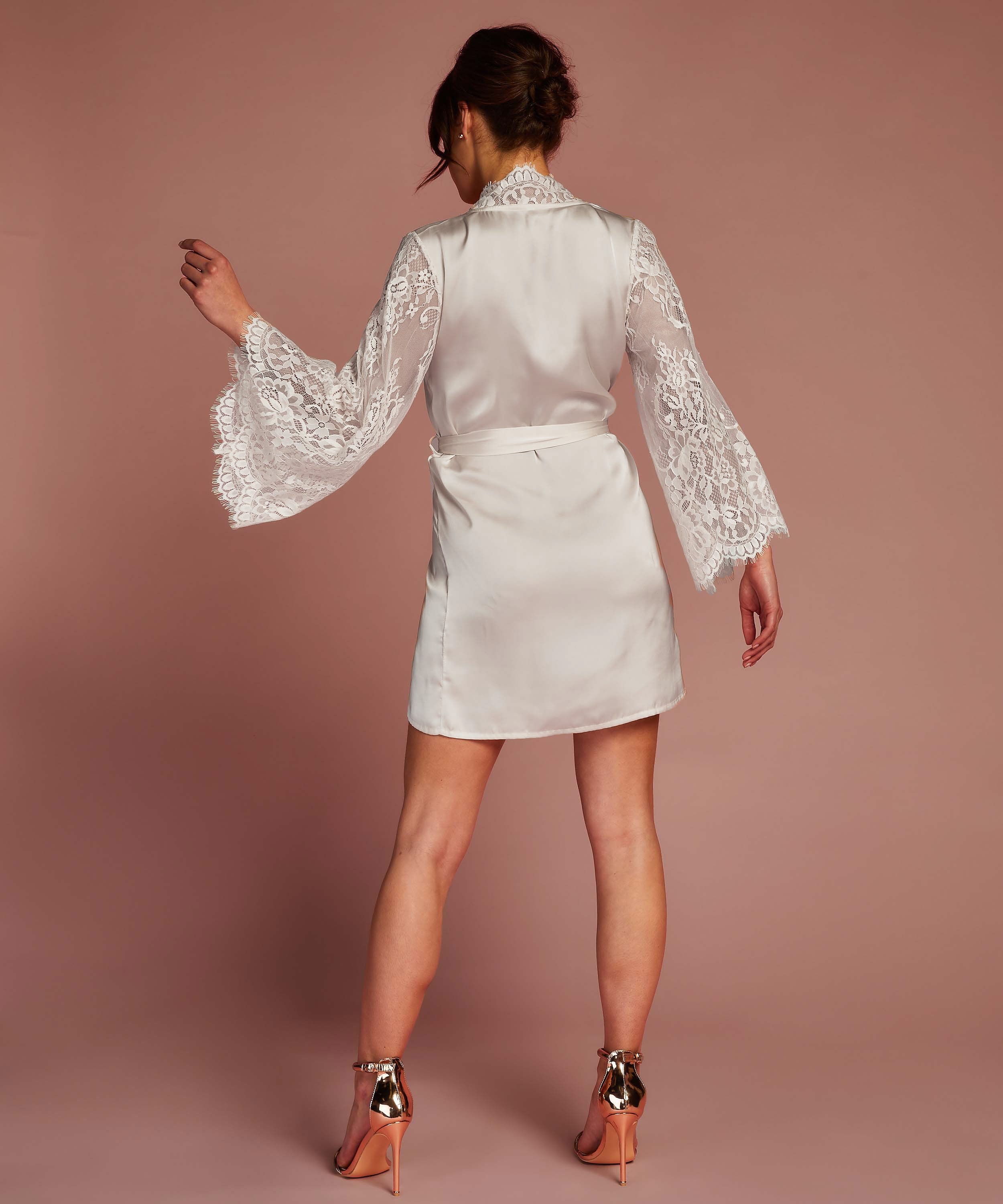 Kimono de encaje, Blanco, main