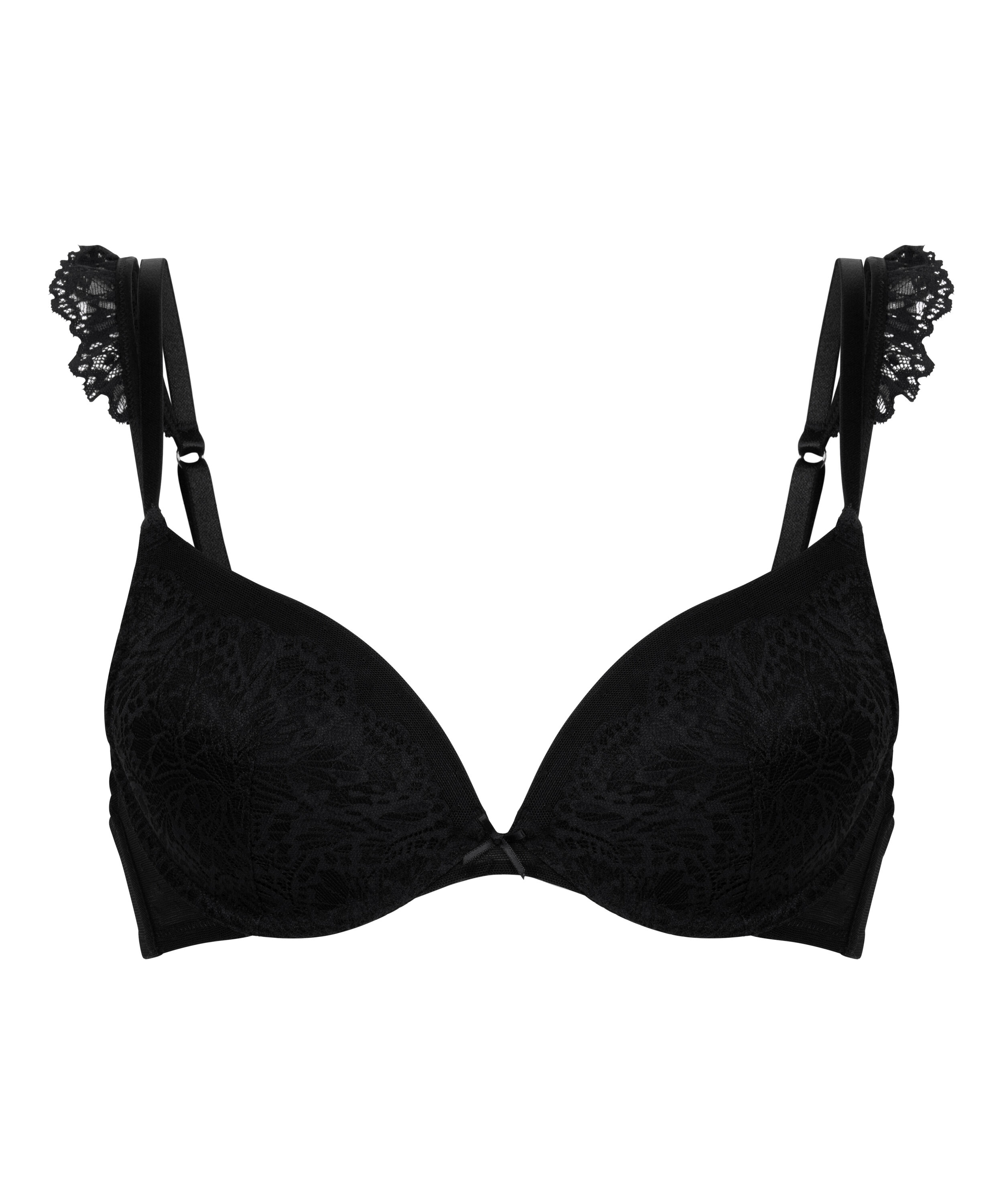 Sujetador push-up Posie de aros preformado, Negro