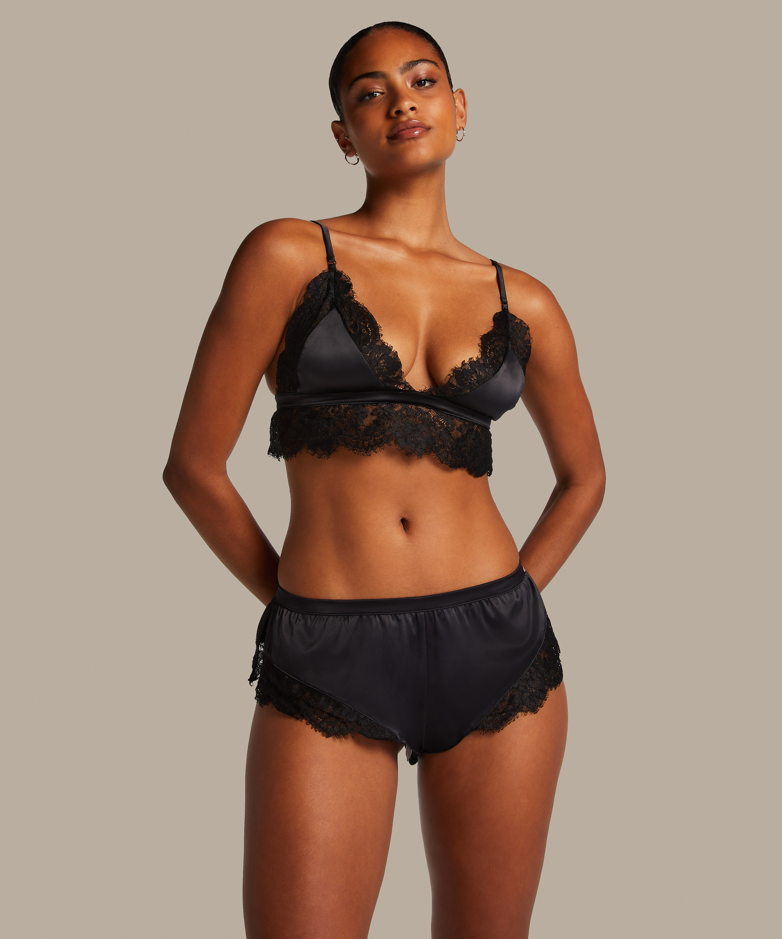 Braguita Lace Valerie, Negro, main