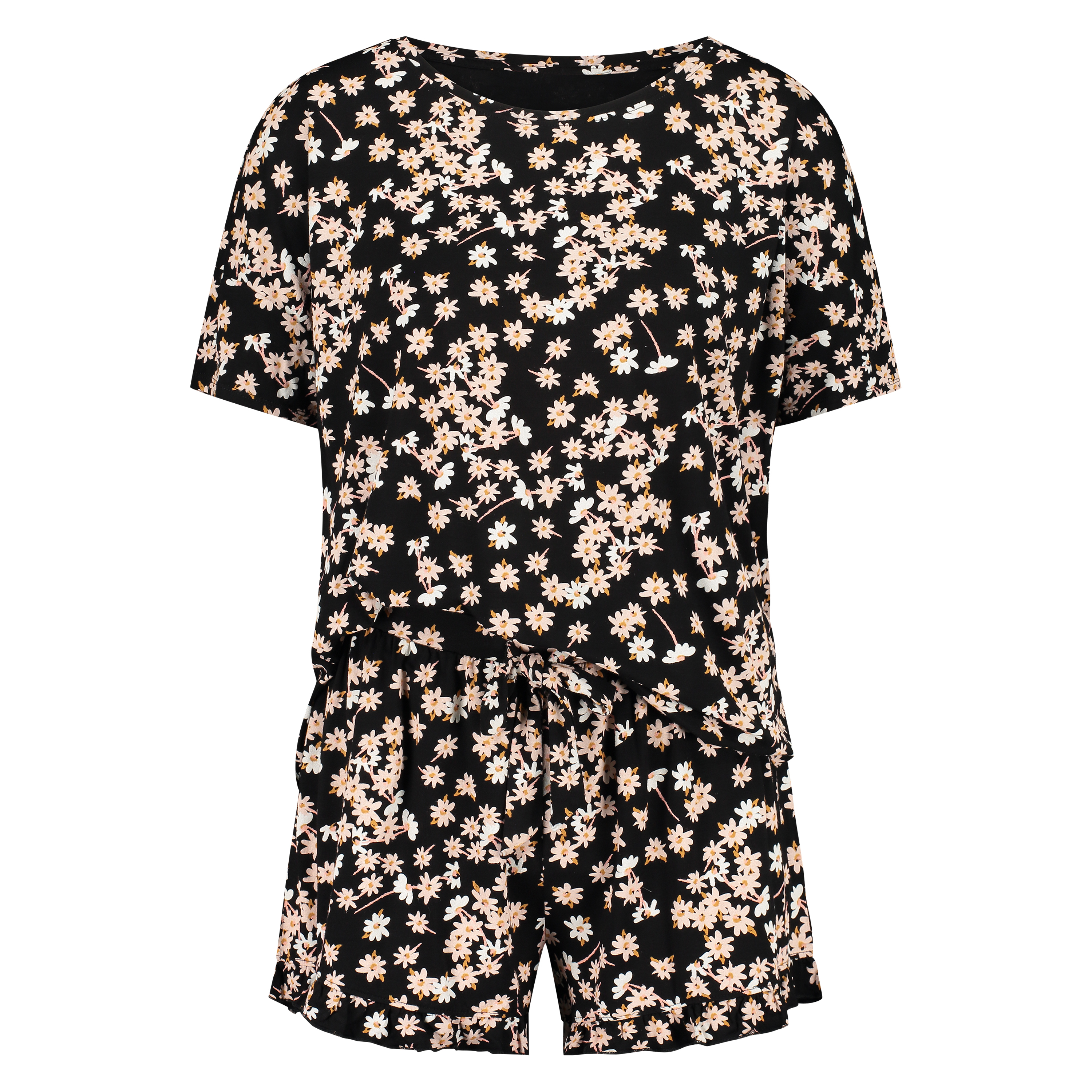 Conjunto de pijama corto, Negro, main