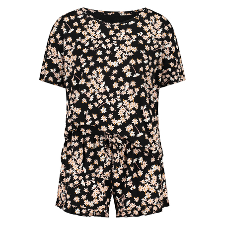 Conjunto de pijama corto, Negro