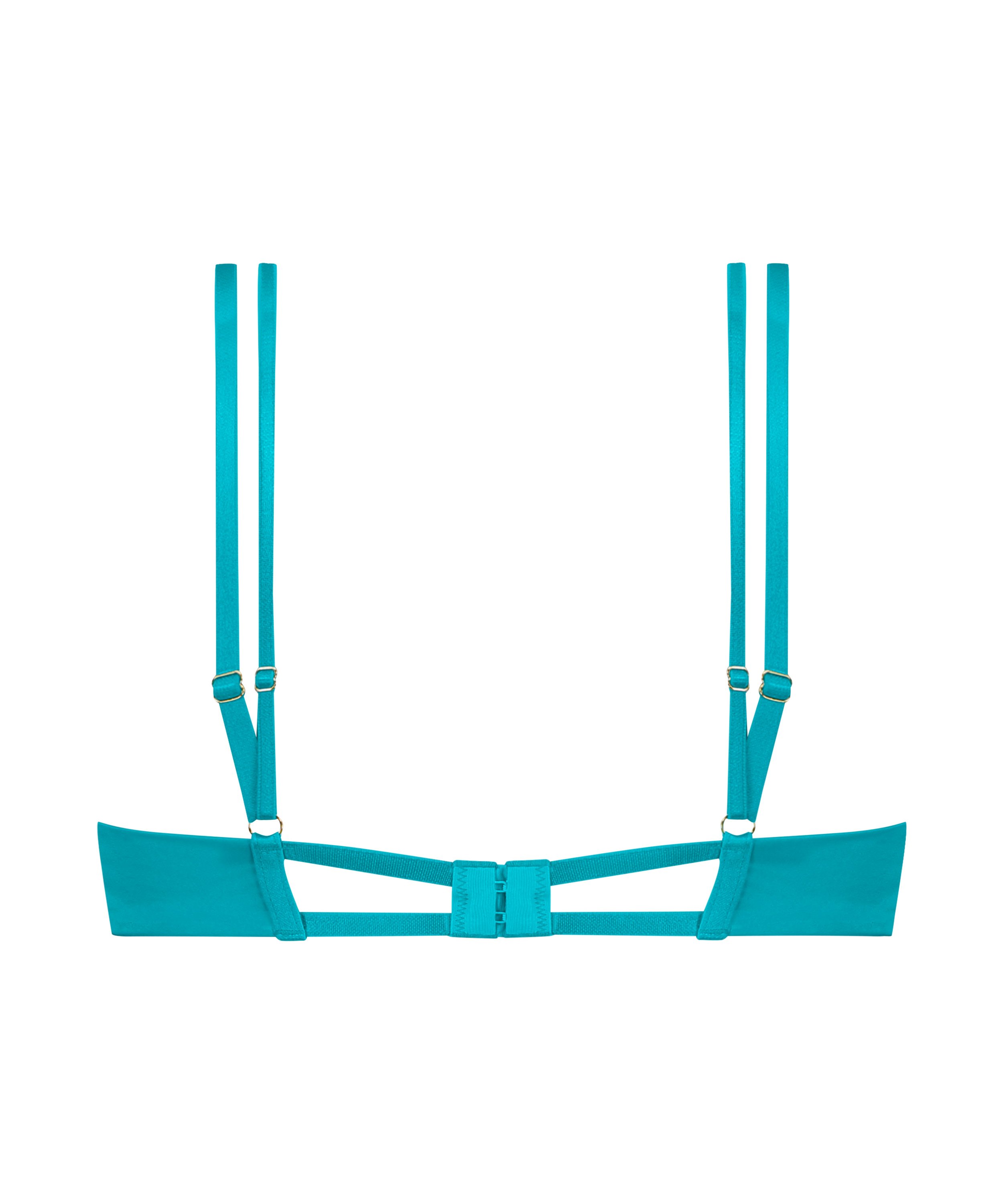 Sujetador de aros preformado de media copa Ellie, Azul, main