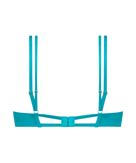 Sujetador de aros preformado de media copa Ellie, Azul