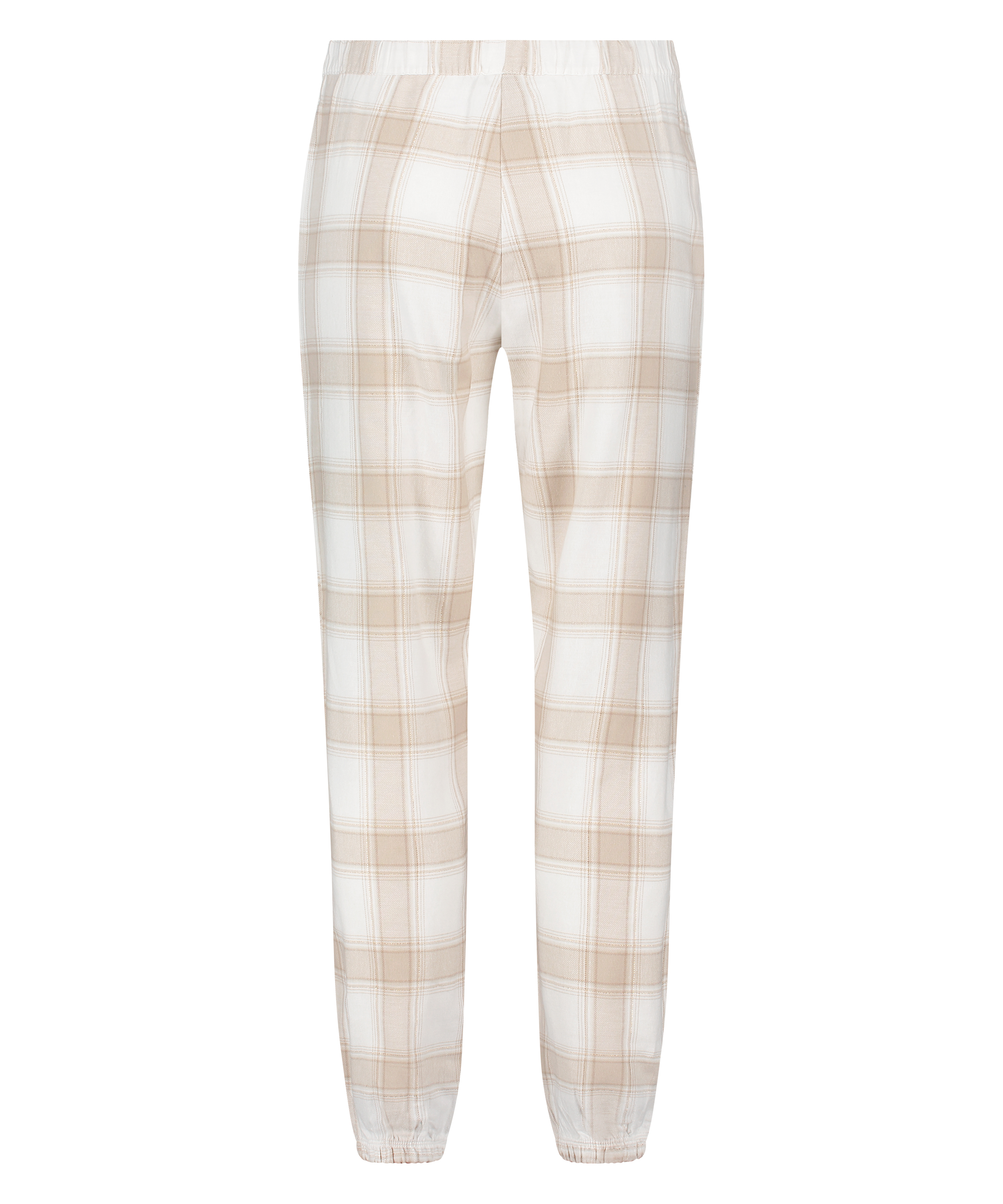 Pantalones de pijama de franela, Beige, main
