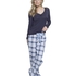Shyla Pants Flower, Azul