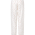 Pantal&oacute;n de pijama acanalado, Blanco