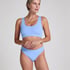 Tanga de tiro alto Dianne, Azul