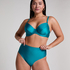 Top de bikini con aros sin relleno Aqua, Verde