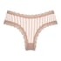 Brasile&ntilde;a en forma de V burn-out mesh, Beige