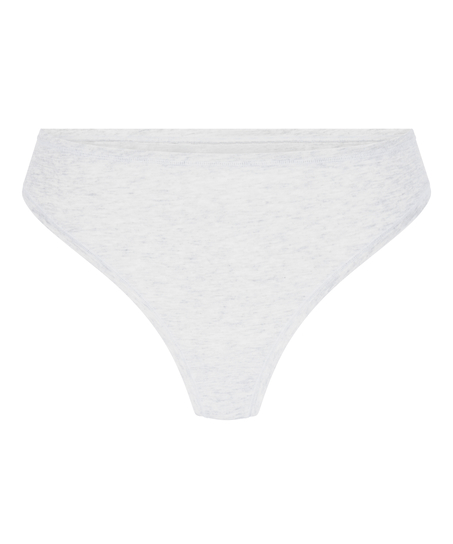 Tanga de algodón suave, Gris