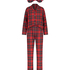 Conjunto de pijama Check Twill, Rojo