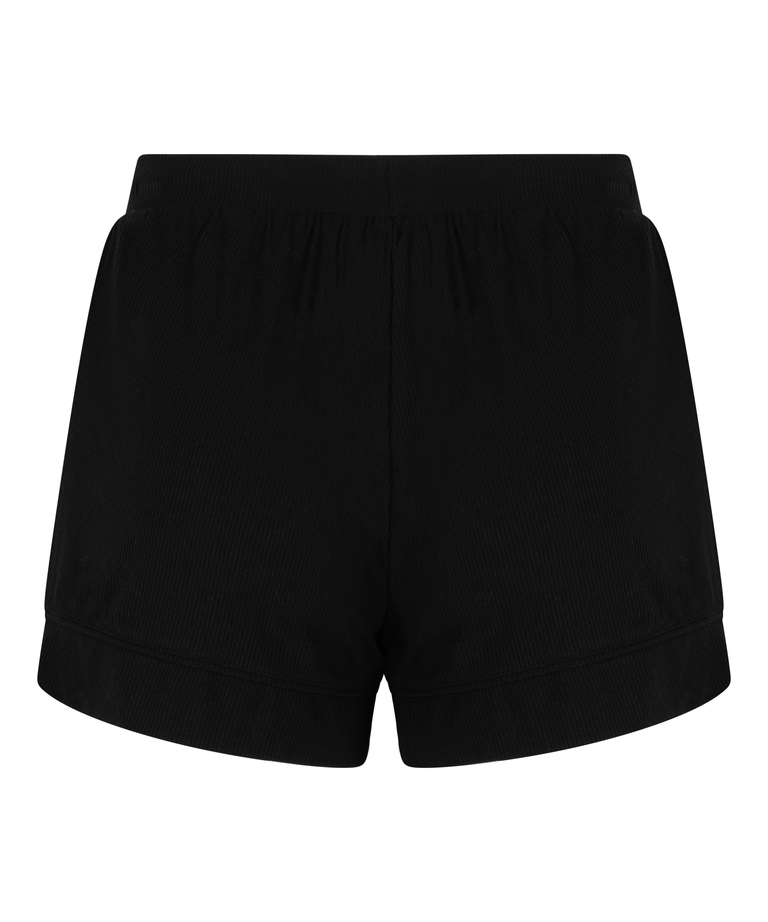 Short de punto Rib Essential, Negro, main