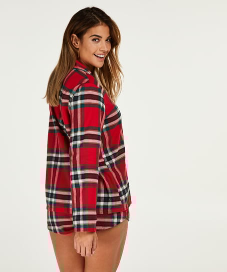 Conjunto de pijama Twill, Rojo