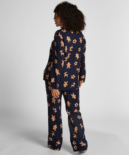Juego de pijama de jengibre, Azul