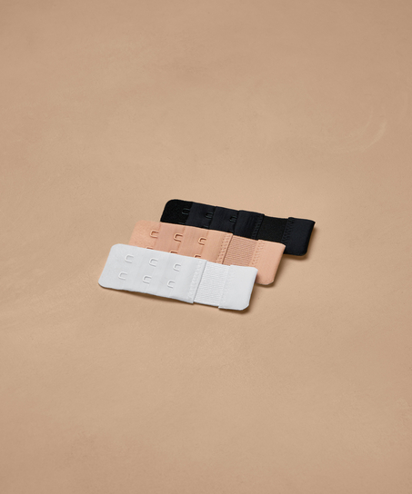 Pack de 3 extensores de sujetador, Blanco