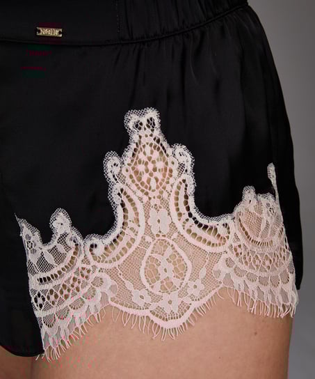 Juego de pijama Satén, Negro